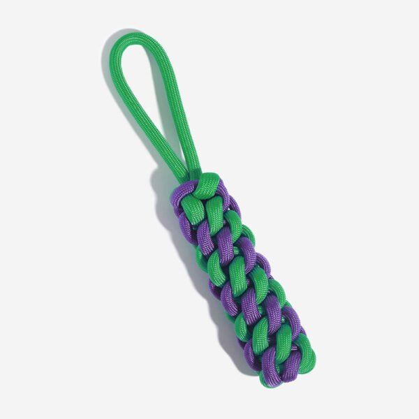 Braided Rope Stick Tug Dog Toy - Color Clash - Image 6