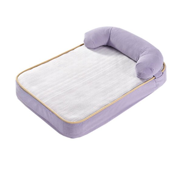 All Season Breathable Orthopedic Dog Bed with Waterproof Liner and Pillow - Image 5